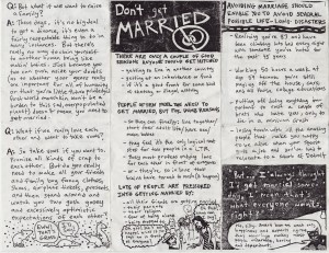 Artist Sy Wagon offers good advice: "Don't get married."